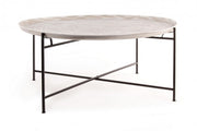 Fusion style metal coffee table