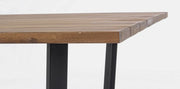 Helsinki anthracite-natural table 130x130 cm