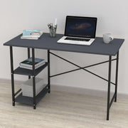 Rimi desk with 2 anthracite shelves