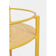 Yellow Ocher steel bottle trolley