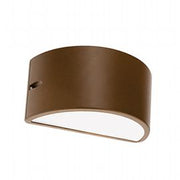 Opal Diffuser Die-Cast Aluminum Wall Sconce - Lamp Height: 145mm - Max Power: 60W Corten