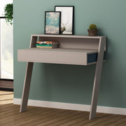 Cowork dove gray wall desk with drawer 94 cm.