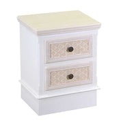 Lausanne wooden cabinet 2 cream drawers cm37x30h49