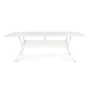 Ivrea outdoor table rectangular white 107x 213 cm