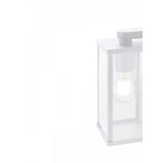 Die-cast aluminum bollard. embossed white color 20xh.60 cm