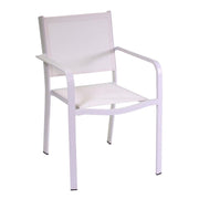 El paso white aluminum armchair 55x61 x h84.5 cm