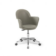 Gora concrete gray office armchair with chromed base