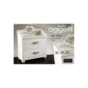 Cassettina portaoggetti shabby decorativa cm 30 x 19 x 25 h