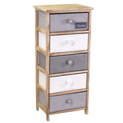 Chest of drawers Brenda button 5 drawers cm40x29xh90