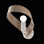 White Tortora iron wall light one light 66x h28 cm