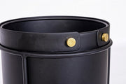 Set of 2 Zeina black steel plant pots