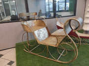 Gold metal sled cm160x84h115