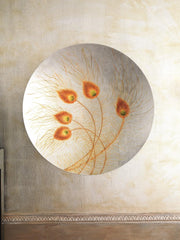 White decorative plate 65x65x1 cm