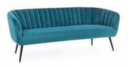 Peacock blue 3 seater sofa