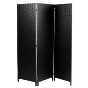 Black 3-Panel Paper Room Divider - 40cm x 175cm