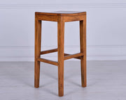 Multicolor wooden stool 35x35x75h cm