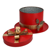 Wooden flower stand with glass 1 place cm17x6,5h30