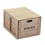 Wooden box with rectangular drawer 39 x 50 x h 29.5 cm