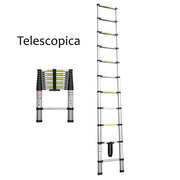 TELESCOPIC LADDER 10 STEPS ALUM.