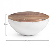 Lancaster white wooden modern coffee table