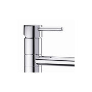 Mixer tap for kitchen sink stainless steel finish h.32.9x19 cm
