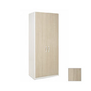2-door wardrobe with white case and elm color front Cm 91x52xH 210
