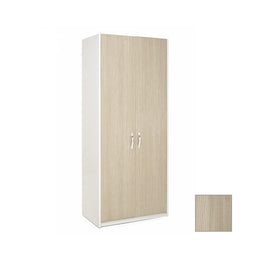 2-door wardrobe with white case and elm color front Cm 91x52xH 210