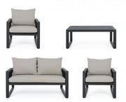 Captiva anthracite garden lounge set