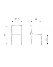 Rust Aphrodite Microfibre Chair STS