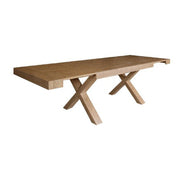 Table with elm folding top 2 side extensions 180 - 280x100xh.75 cm
