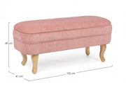 Pink container bench that can be opened, carrying everything cm 102