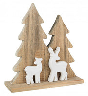 2x Holly Pine C Decoration