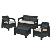 Outdoor lounge set Corfù Lounge graphite color Keter