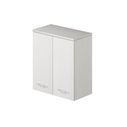 2-door laundry wall unit with white shelf H77x71x38cm