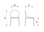 Green polypropylene chair