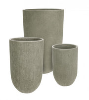 Set 3 Tall Sage Brush Jars