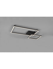 Adjustable Squared Ceiling Light Led Dimmer 4000K Pan Black Trio Lighting
