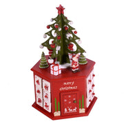 Advent calendar wood tree cm20,5x23,5h37