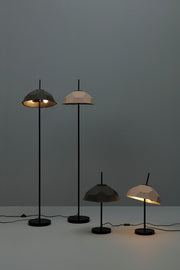 Table lamp lampshade in dove gray recycled cardboard D37xD37x60h cm
