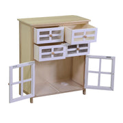 Naomi chest of drawers 2 doors and 4 drawers natural rectangular cm60x30xh72