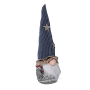 Gray fabric gnome 18x13h41 cm