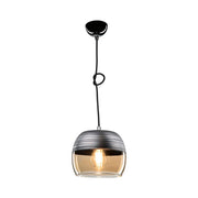 Punto pendant lamp ASZ0857 black inverted glass diffuser