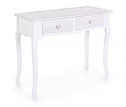 Shabby console in MDF with two drawers White CHARELENE L 90x40x h78 cm