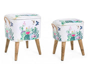 Set of two Forestis stools with container bizzotto