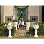 Bama Column Alba Flowers cm. 43x74,5h lit. 20 White Plastic Planter 31890