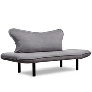 Chatto gray 2 seater sofa with reclining armrests