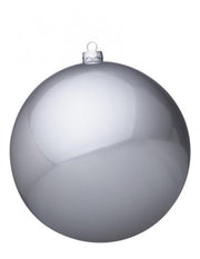 8x Silver Shimmer Sphere Vase D200