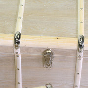 Rectangular 1-3 bleached wooden trunk