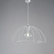 Modern urban industrial white iron chandelier 55 cm