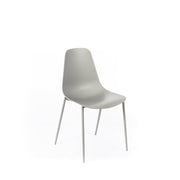 Light gray polypropylene chair 49x48,5x88h cm
